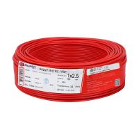 สายไฟ VSF S SUPER 1x2.5 ตร.มม. 100 ม. สีแดงVSF ELECTRIC WIRE S SUPER 1X2.5SQ.MM 100M RED **หมดแล้วหมดเลย**