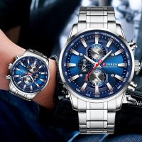 （A Decent035）CURREN New Mens WatchesBusinessWatch Thaya WristWatch Men Chronograph Reloj Hombre