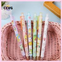 CCVG ปากกาหมึกดำปากกาหมึกเจลหมี12ชิ้นสำนักงานน่ารัก