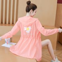 Sunscreen clothing womens mid-length 2021 summer new Korean version loose sunscreen clothing students anti-ultraviolet thin jacket