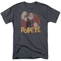 2023 NEWCustomized ผ้าฝ้ายบุรุษเสื้อยืด Popeye แหวนสไตล์วินเทจผ้าฝ้าย100 ระบายอากาศ