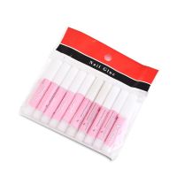 10pcs Fast Drying Nail Art Glue 2g False Nail Tips Paste Glue Sticky Gel Paste Gem Jewelry Decorations Nail Glue Manicure Tools Adhesives Tape