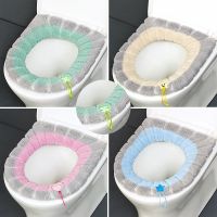 Thick Toilet Seat Cushion Toilet Seat Cover Toilet Cover With Handle Soft Washable Toilet Bowl Warming Tool Bathroom Accessorie