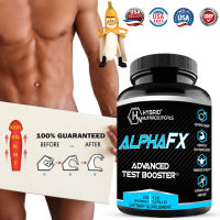 AlphaFX Advanced Male Booster Estrogen Blocker อาหารเสริมสำหรับผู้ชาย - เพิ่มพลังงาน, ความแข็งแกร่ง, ความแข็งแรง - 120 แคปซูล