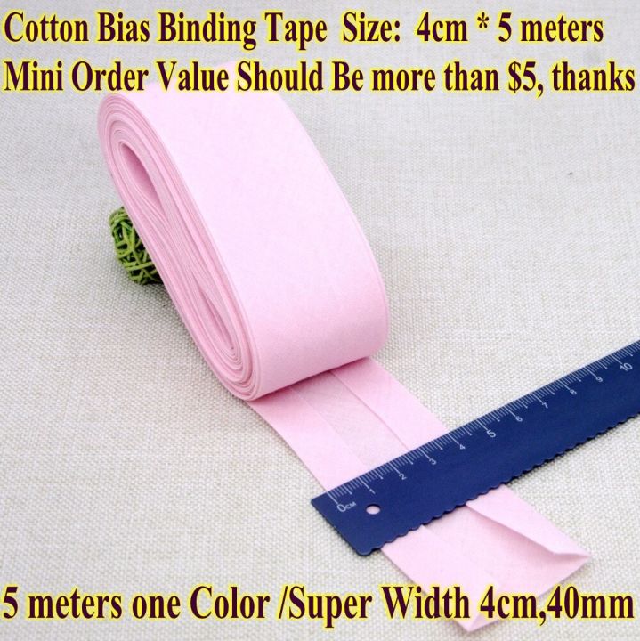 4cm-5m-cotton-bias-binding-tape-fold-tape-diy-craft-handmade-sewing-cloth-material-trim-tape-ribbon-accessories-trim-edging