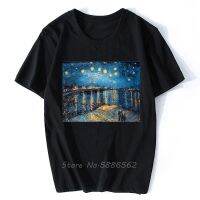 Vincent Van Gogh Starry Night Over The Rhone Artist T Shirt Homme JOLLYPEACH BRAND New White Casual Short Sleeve Tshirt Men XS-6XL