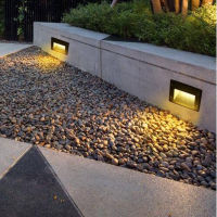 IP65 Waterproof Wall Light Underground Led Step Stair Lights Outdoor Footlight Recessed Corner wall Lamp exterior garden light