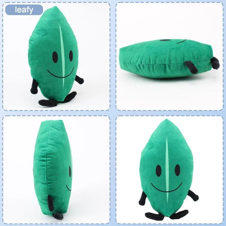 Bfdi Plush Toy Battle For Dream Island Plushie Cartoon Stuffed Animal Plant  Soft Doll Leafy Firey Pillow Gift For Kids Children