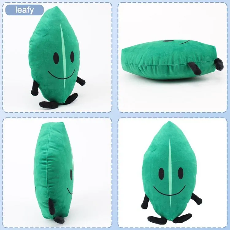 Plushie Battle for Dream Island Bfdi Plush Doll Stuffed Pillow Soft Leafy  Firey