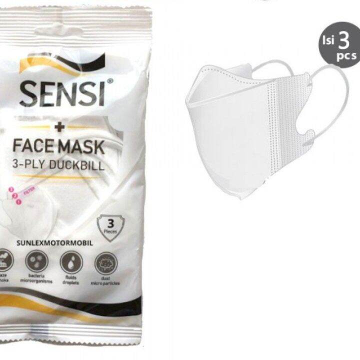 masker sensi duckbill 3 ply