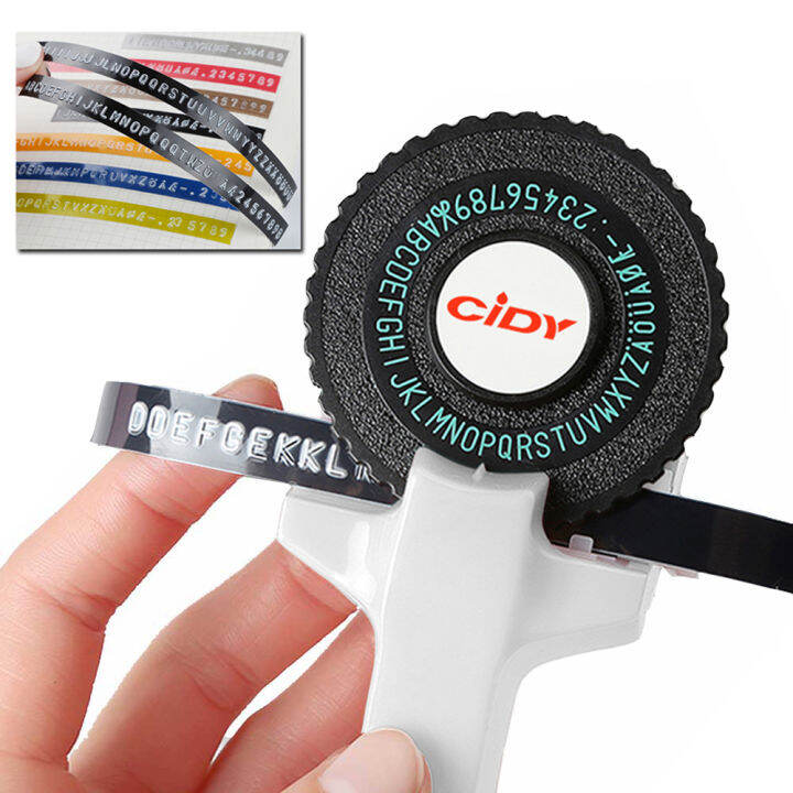 White color for motex c101 label printer with 9mm sticker tape diy