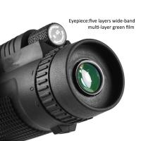 【100%-New】 yiyin2068 8X42 BAK7 Green Film HD Zoom Portable Monocular Telescope for Travelling Hunting Camping