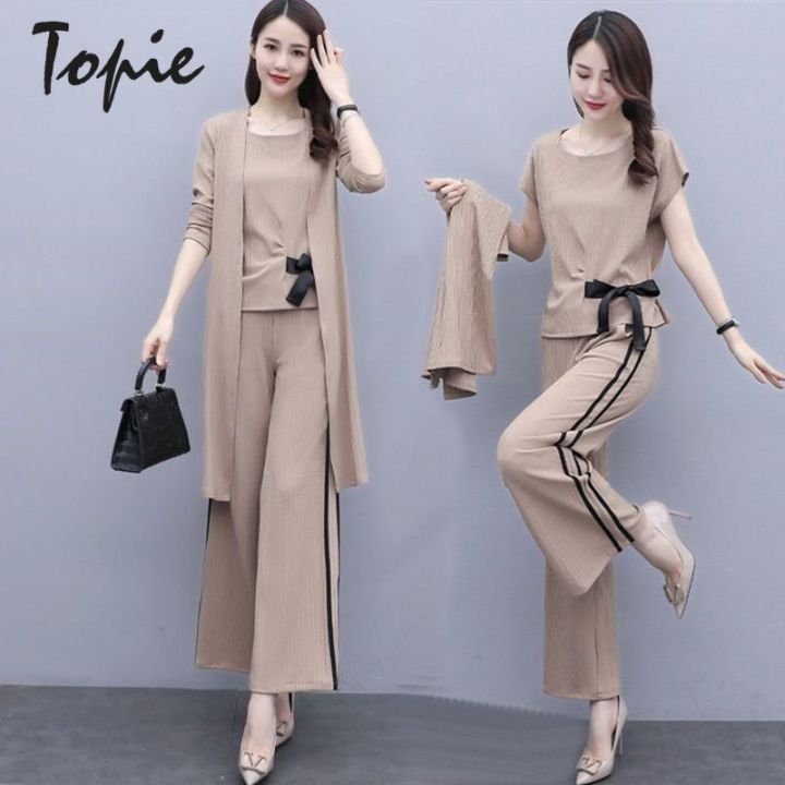 Topie Women Suit Set 2023 New Korean Style Outfit baju set dengan ...