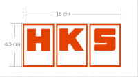 สติ๊กเกอร์ HKS สีแดง(ชุดละ 2 แผ่น)