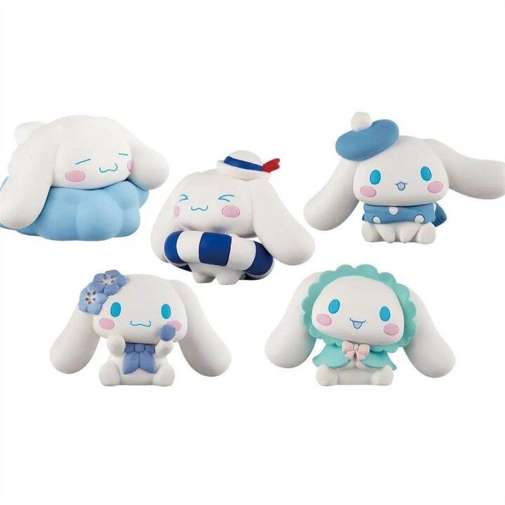 ของเล่นโมเดลหุ่นของเล่นเครื่องประดับรถยนต์เสื้อยืดแฟนคลับอนิเมะ-cinnamoroll-ภาพอนิเมะตุ๊กตาขยับแขนขาได้ตกแต่งเค้กขนาดเล็ก-kawaii