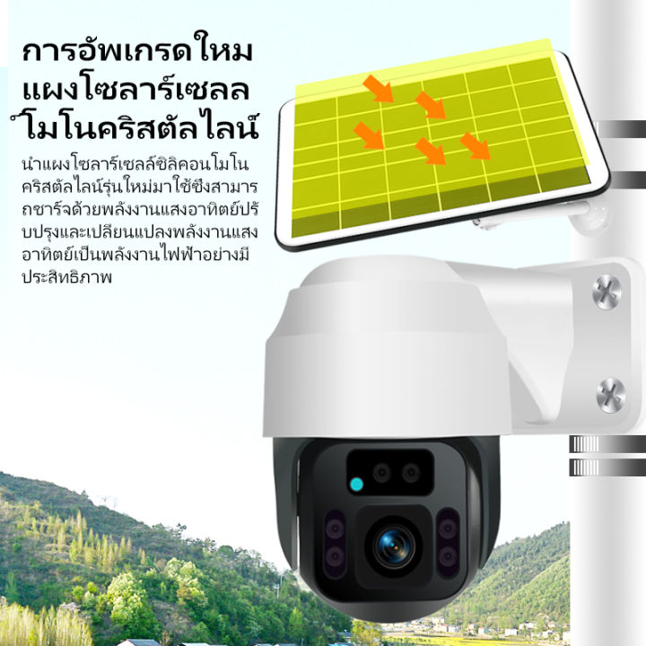 กล้องวงจรปิด-โซล่าเซลล์-กล้อง-4g-มาพร้อม-ไฟสปอร์ตไลท์-โซล่าเซลล์-กล้องวงจรปิด-solar-cell-กล้องใส่ซิม-4g-wifi-ptz-ip-solar-camera-กล้อง360-กล้องวงจรปิดไร้ส