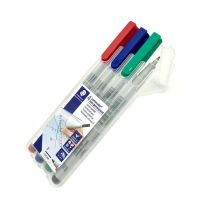 โปรดีล คุ้มค่า ชุดปากกาเขียนแผ่นใส4ด้าม ลบได้ F(0.6มม.) สเต็ดเล่อร์ 316-WP4 ของพร้อมส่ง ปากกา เมจิก ปากกา ไฮ ไล ท์ ปากกาหมึกซึม ปากกา ไวท์ บอร์ด