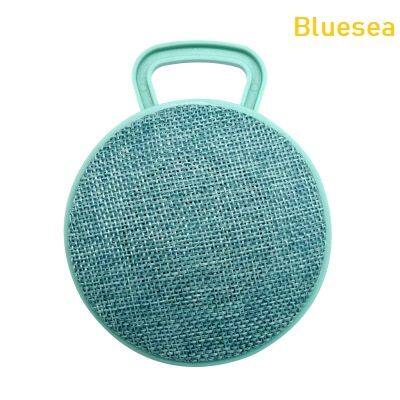 ลำโพงบลูทูธ Bluetooth V4.1 Fabrics Mini Blutooth Speaker - สีฟ้าทะเล