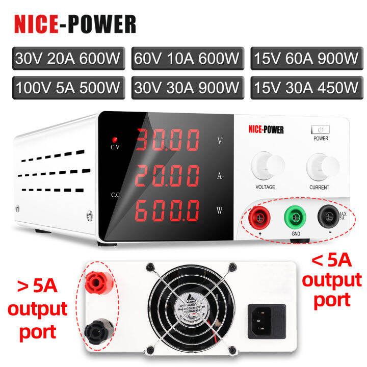 nice power High Power Lab Power Supply Dc 30v 30amp 900w Adjustable