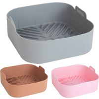 【hot】 Airfryer Silicone Pot Basket Reusable Oven Baking Tray Fried Pizza Mold to Air Fryer ！ 1