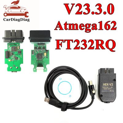 V23.3.0 VAGCOM OBD2สแกนเนอร์สำหรับ VAG COM รถอัตโนมัติเครื่องมือวิเคราะห์ ATMEGA162 16V8 FT232RQ จัดส่งฟรี