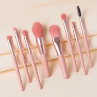 ชุดแปรงแต่งหน้า Makeup Brush แปรงเครื่องสําอาง ขนแปรงนุ่มปลอดภัยไม่แพ้ แบบพกพา 8 ชิ้น