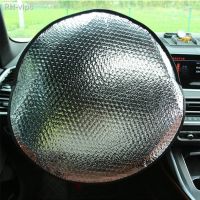 Car Steering Wheel Sun Shade Aluminum Foil Foldable Sunscreen Sun Protection Anti-uv Car Interior Accessories Visor Insulation