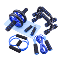 AB Roller Wheel Machine กระโดดเชือก Push Up Rack Resistance Bands เทรนเนอร์ออกกำลังกายหน้าท้องฟิตเนสยิมอุปกรณ์ออกกำลังกาย