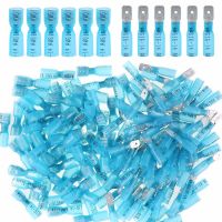 [HOT QAA,JXHKLWW 121] 200/100/50PCS ชาย/หญิง Blue Spade Seal ความร้อนไฟฟ้า Shrink Quick Disconnect ขั้วต่อสายไฟชุด Assortment