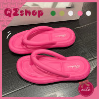 QZshop รองเท้าแตะหูหนีบสไตล์เกาหลี ?วัสดุดีน้ำหนักเบา? ไม่พิมพ์ลาย เรียบๆใส่ได้ทุกโอกาส?ทันสมัย เรียบง่าย ทนทาน ?