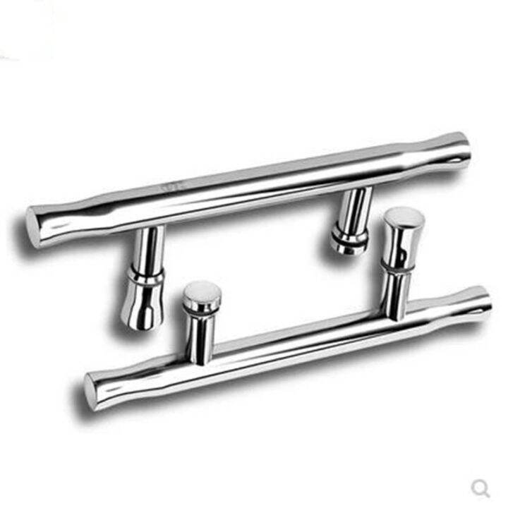 ๑ Shower room handle 304 stainless steel glass door handle arc bathroom