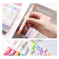 Students 12-color double-head high pen account diary decoration pas color marker note pen