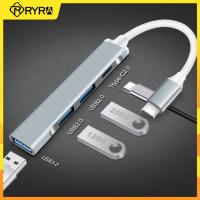 RYRA USB 3.0 Hub 4พอร์ตมัลติฟังก์ชั่ความเร็วสูง Type C S Plitter อะแดปเตอร์ USB Expander สำหรับพีซีอุปกรณ์คอมพิวเตอร์ Multiport HUB