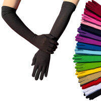 12 Color Sexy Skinny Women Milk Silk Fashion Gloves Sunscreen Driving