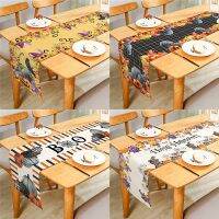 【CC】 Happy Pumpkin Rectangular Table Cover Anti-Slip Stain Dinner