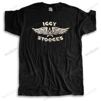 IGGY &amp; THE STOOGES WINGS BLACK SLIM FIT T-SHIRT NEW OFFICIAL ADULT BAND MUSIC t shirt imprint new fashion tee-shirt man tee Pipe Fittings Accessories