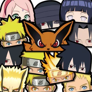 Naruto Stickers Pack of 50 Anime Stickers Naruto, Sasuke, Itachi, Kakashi