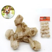 5pc Dog Treats Milk Flavor Dog Chews Tie Bone Molar Teeth Clean Stick Food Treats Pet Snacks Bite Resistant Pet Toys Dog Puppy Toys