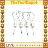 TheToolDepot ซีลสายเคเบิ้ลเพื่อความปลอดภัยจำนวน50ชิ้นเบ็ดตกปลาเรืองแสงกุญแจดึงแน่นป้องกันงัดแงะป้ายความปลอดภัย