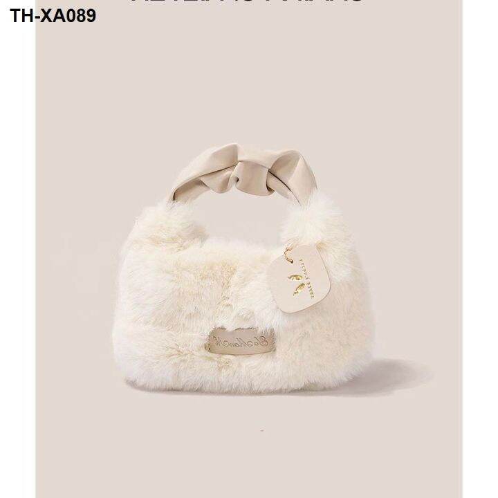 fuzzy-one-shoulder-handbags-women-vogue-of-new-fund-of-2022-joker-worn-maomao-bag