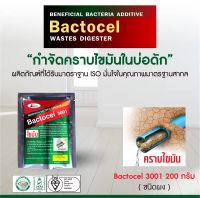 BACTOCEL แบคโตเซล 3001 ขนาด 200 กรัม ไขมันหนาในบ่อดักไขมัน กำจัดไขมัน ดับกลิ่นเหม็นไขมัน บ่อดักไขมัน