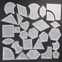 27 Set Mixed Quilt Templates Reusable Transparent Acrylic Pattern Stencil Patchwork Styling Quilting Sewing Supplies