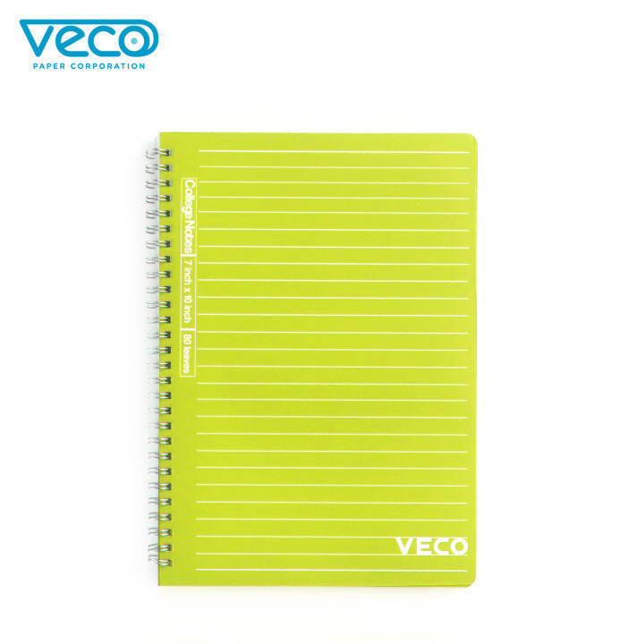Veco College Notes Color Coding Notebook 80lvs 7x10in 60gsm with ...
