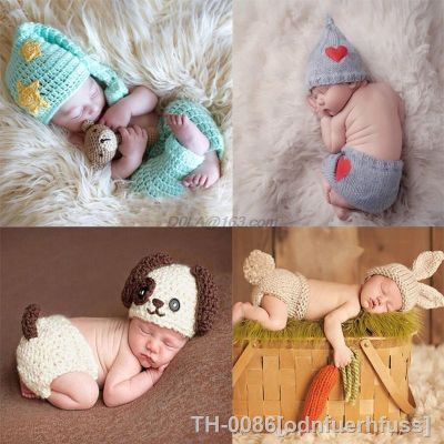 ♨♘ Adereços para fotos de bebê fantasia legal crochê recém-nascidos meninos meninas roupas infantis chapéu adereços fotografia