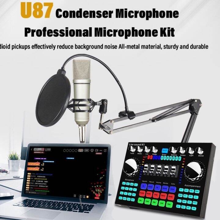 Quality Assurance ↂ 【100 】Professional U87 Condenser Microphone Double