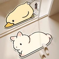 Diatom mud bathroom absorbent floor mat bathroom door mat household quick-drying non-slip cute cartoon carpet mat