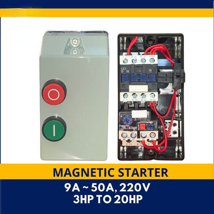 Starter 3HP to 20HP, LE1D Series DOL Starter Lazada PH