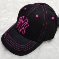 ของแท้ นำเข้าจากเกาหลี หมวก New York หมวก NY MLB YANKEES รหัส 32CPKV911150LF ดำปักชม