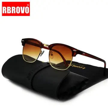 RBROVO Metal Retro Sunglasses Men 2021 Brand Designer Eyeglasses