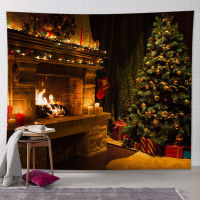 Tapestry Home Decor Happy Christmas New Year Living Room Wall Hanging Background Cloth